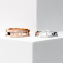 커플이야 [어테치밴드 no.2] 남+여 한쌍 14K커플링 18K커플링