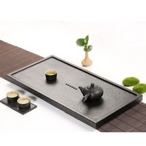 차판 다도 퇴수기 트레이 전통 돌 차반 다기받침 다기상, 80cmx35cmx3cm