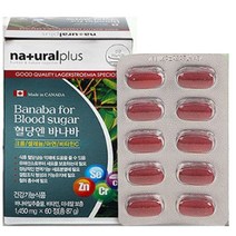 내추럴플러스 혈당앤 바나바 1 450mgX60T 1개