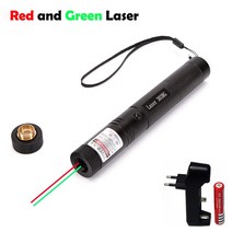 별지시기 고출력 적색 2 in 1 하이브리드 조정 가능한 초점 5mw 532nm 강력한 Lazer sight Burning Match, [01] green