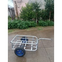 미니트레일러 자전거 전기 오토바이 후면 장착형 야외 여행 화물 애완 동물 소형, 1. 프레임워크 6090