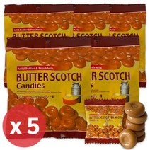 퍼스트 버터 스카치 캔디 수입 사탕 120g x 5개 투시