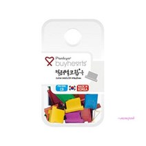 MMS_바이하츠 날클립 집게 날크립40매용 사무용 점보컬러 서류 페이퍼 종이 클립퍼_mms