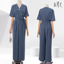 [윈] 스퀘어버튼랩점프수트