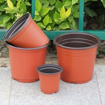 모종 이색 포트 재배용 토기 연질분 꽃 화분 트레이 10cm 15cm 18cm, 모종 포트-18.5cm(10개입)