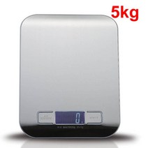 계량 저울 정밀가정용 주방 저울 5Kg/10kg 1g 식품 다이어트 우편 저울 균형 측정 도구 슬림 LCD 디지털 전, 02 Silver-5kg_01 CHINA