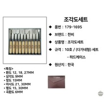한옥 목수 공용 조각칼 나이프 케이스 10SET