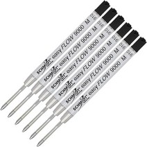 6팩 - Schmidt easyFLOW 9000 블랙 잉크, Black