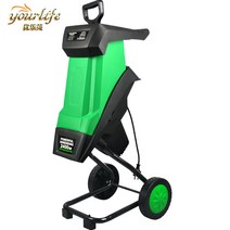고출력 나무 잔가지 분쇄기 목재 농업용 파쇄기 소형, 2400W 분쇄기  20m