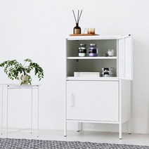 철제 캐비넷 원룸 사무실 좁은공간 수납장 군대 군용 관물대 스터디카페 개인사물함 이케아, 화이트