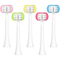 베이비 펭수 3D 음파 키즈 어린이 전동 칫솔모 리필 2EA [ 정식라이센스 ], 핑크
