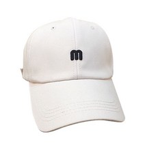 한수위 남녀공용 M 모자 알파벳 무지 야구 소두 대두 볼캡