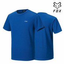 폭스라이더스 기능성 라운드 반팔 G302 블루 티셔츠