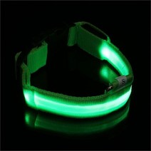 [(주)트리 인천가정지사]LED 애견 강아지 목줄(S) (그린) 밤산책, 단품
