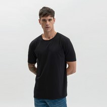 22SS[지아니루포]GL893F 로우컷 워시드코튼 티셔츠(BK)