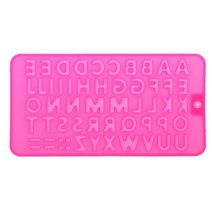 보석 펜던트 알파벳 에폭시 수지 금형 트레이 영어 문자 아이스 큐브 실리콘 장식 생일 선물을위한 곰팡이, 하얀색