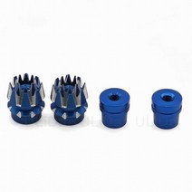 후타바조종기 드론 rc카 M3 M4 STP 알루미늄 짐벌 엄지 스틱 엔드 미끄럼 방지 캡 3 4mm 트랜스미터 FrSky Futaba JR Wfly Flysky RadioLink, [02] M3 Blue