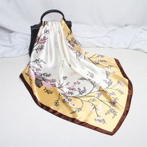 스타일링 스카프 간절기 봄스카프 개성있는 여성을위한 패션 인쇄 실크 새틴 헤드 여성 90cm x 스퀘어 목도리 여성용 대형 Hijab