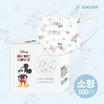 케이제이 미키로고 일회용마스크 소형 화이트 100매입 여성마스크 캐릭터마스크 중형마스크 마스크100매입 소형화이트마스크 어린이마스크, 1000매