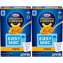 크래프트 이지 맥 마카로니 & 치즈 디너 6개입, 366g, 2개