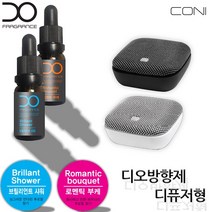 (PMC)디오 포카 디퓨저형 방향제 차량용방향제, 로맨틱부케(블랙)