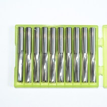 CNC 기계 솔리드 카바이드 엔드 밀 목공 밀링 커터 2 플루트 폼 EVA 보드 커팅 6mm x 25mm10개, 한개옵션0
