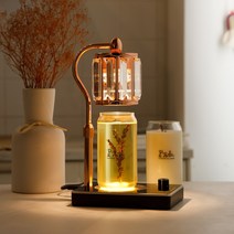 캔들백화점 불면증 심신안정에 도움을주는 라벤더 에센셜 아로마 캔들+엘사 캔들워머 세트, 엘사(로즈골드 블랙)+리얼 라벤더 캔들570g세트