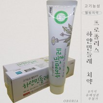 프로폴리스 하얀 민들레치약 5개 잇몸치약 치아미백