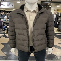 트레몰로 세정 인디안 트레몰로 nc중앙로역점 겨울 브라운 사각짜임 덕다운점퍼