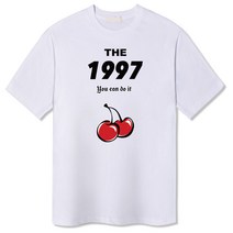 일루소 남여공용 체리1997 반팔 티셔츠