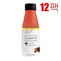식물성 단백질 식사 대체 쉐이크 414ml 12병 Soylent Cafe Chai