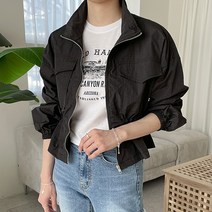 노고민 세미크롭 아노락 바람막이
