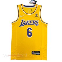 NBA 75주년 기념 다이아몬드 LA 레이커스 아이콘 에디션 르브론 제임스 스윙맨 져지 유니폼-비비고 스폰서라벨