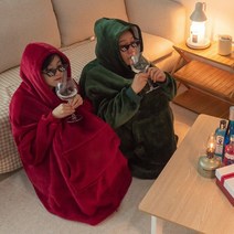 방콕 집순이 후드담요 캠핑 원피스담요