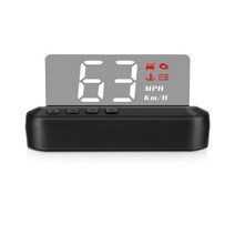 HUD 차량용 헤드업 디스플레이 c100 hud 헤드 업 디스플레이 obd2 자동차, 검은색