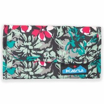 KAVU Mondo Spender 지갑 3단 여행용 클러치 - 모하비, Painted Floral