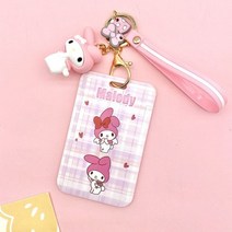 산리오 인형 피규어 굿즈 가챠 쿠로미 시나모롤 애니메이션 플라스틱 키체인 페룰 넥 행잉 로프, U_협력사