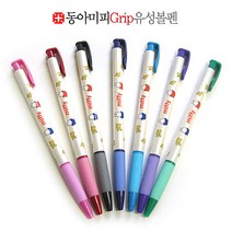 동아 홍당무 미피 그립 유성볼펜 0.38mm, 분홍