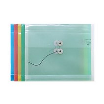 투명 가로형 PP서류봉투, 종이_파일 사이즈_청색