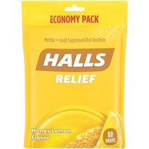 Halls Relief 체리 허니 레몬 멘토-립투스 80드랍
