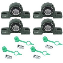 베어링하우징 스티어링 프린팅기 잠금 4Pcs 베개 블록 세트 UCP204 20mm 아연 합금 플랜지 베어링 좌석 미, 01 Green