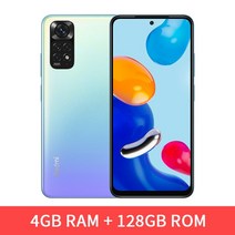 샤오미- Redmi Note 11 글로벌 버전 Snapdragon 680 옥타코어 5000mAh 33W 프로 빠른 충전 50mp 카메라 90Hz AMOLED 핸드폰, [05] Add Mi Band 7, [06] 4GB 128GB Star Blue