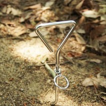 자갈캠핑장 타프 텐트용 안빠지는 돼지꼬리팩 말뚝 쎈 타프핀 캠핑팩 연박