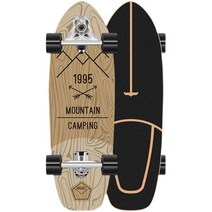 카버보드 랜드서핑 서프스케이트 보드 입문용 30인치, 흑백의 흐름육지