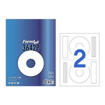 폼텍 CD라벨 IJ3642P 100매, 없음