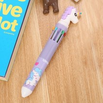 퍼플 볼펜 내친구 10색 유니콘, 상세페이지 참조