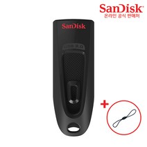샌디스크 울트라 CZ48 USB 3.0 메모리 + USB 고리, 64GB