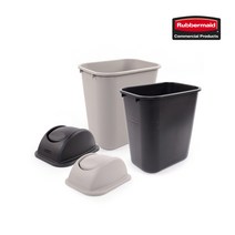러버메이드 [온라인몰] 다용도 소프트 휴지통 중 27L+전용뚜껑, 그레이