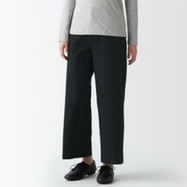 무인양품 MUJI 여성 스트레치 치노 와이드 팬츠 BED22ZZZ