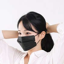아이리스 3중 필터 블랙 플리츠 마스크 PN-40PB, 1개